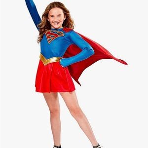 Superhero Kids Costume - Blue and Red size 7-8
